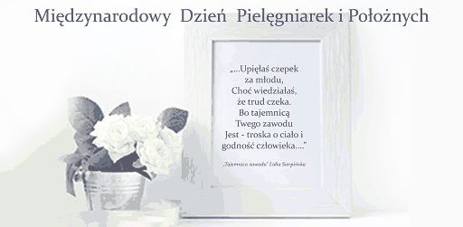 Kartka z ramką i cytatem dla pielęgniarek
